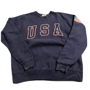 Y2K USA Pullover Crewneck Sweatshirt Size Large